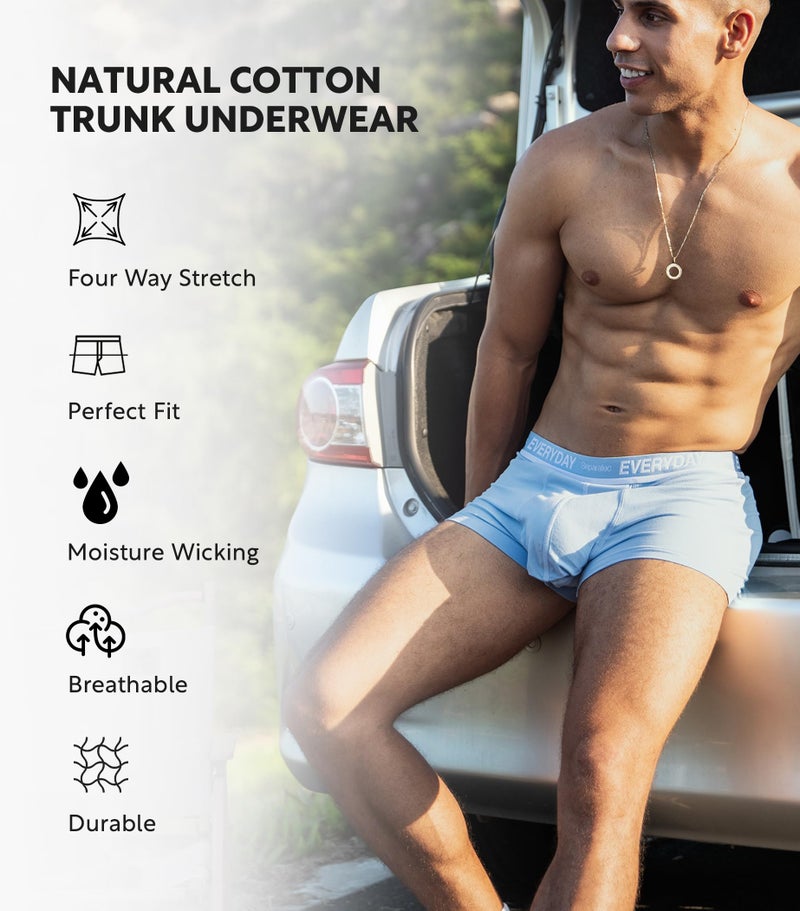 Separatec Cotton Dual Pouch Men's Underwear Comfortable Soft Breathable Everyday Boxer Briefs for men 7 Pack(XL, Assorted Colors) - Image 3